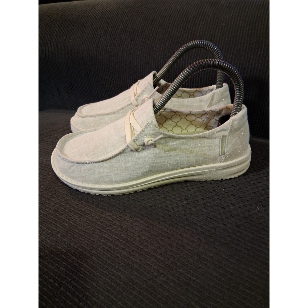 Hey Dude Wendy‎ Sparkling Gold Women's Size 5 Shoes